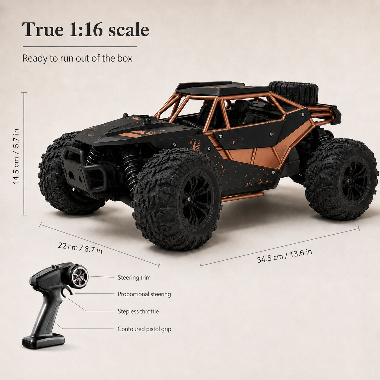 YOBI Dustline™ 4WD RC Monster Truck